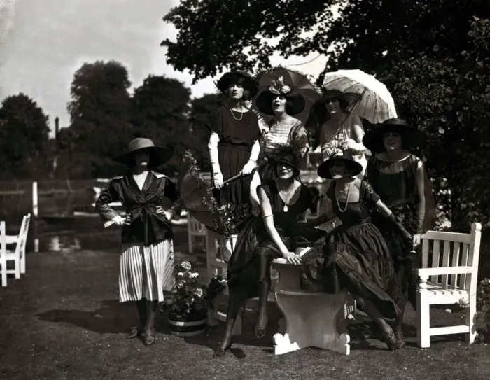 Framed Print : Ascot fashion - June 1921 Woman dressed for Ascot A Anderson; P Sellich