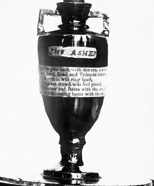 The Ashes trophy, competed for by England and Australia. 19th August 1953