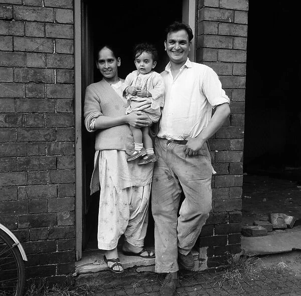 Asian family in Smethwick, a town in the Sandwell Metropolitan Borough
