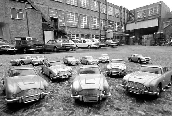 Aston Martins toy cars being produced at Corgis Swansea factory