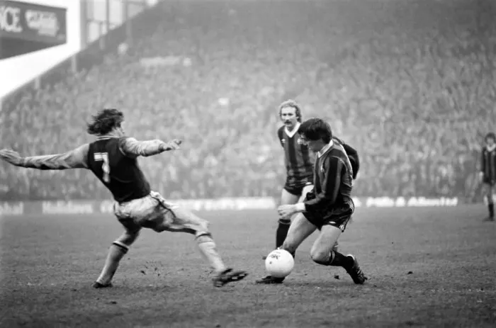Framed Print : Aston Villa 1 v. Manchester City 0. Division One Football. January 1981 MF01-17-006 Framed Print : Aston Villa 1 v. Manchester City 0. Division One Football. January 1981 MF01-17-006