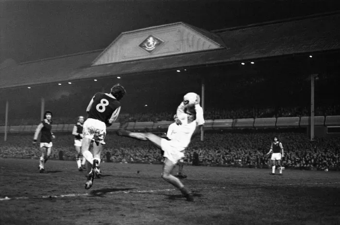 Framed Print : Aston Villa attempt on goal during the during the League Cup second leg semi final match Framed Print : Aston Villa attempt on goal during the during the League Cup second leg semi final match