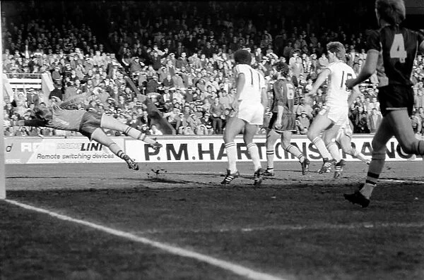 Aston Villa v. Manchester United. March 1984 MF14-16-032 Final Score was a three nil
