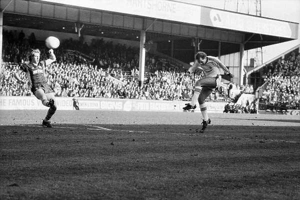 Aston Villa v. Manchester United. March 1984 MF14-16-015 Final Score was a three