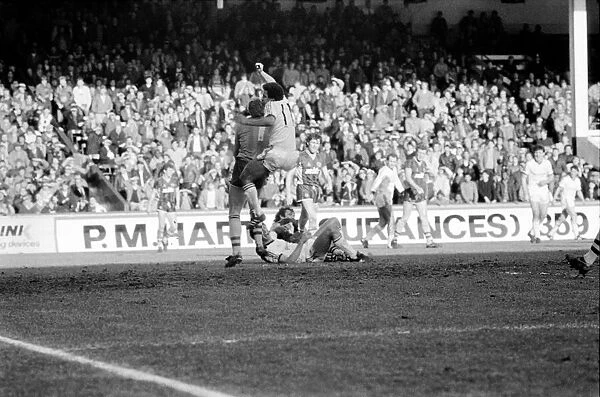 Aston Villa v. Manchester United. March 1984 Final Score was a three nil victory