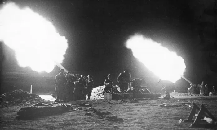 Framed Print : The astounding picture produced by the flash of a 3 inch anti aircraft gun Framed Print : The astounding picture produced by the flash of a 3 inch anti aircraft gun