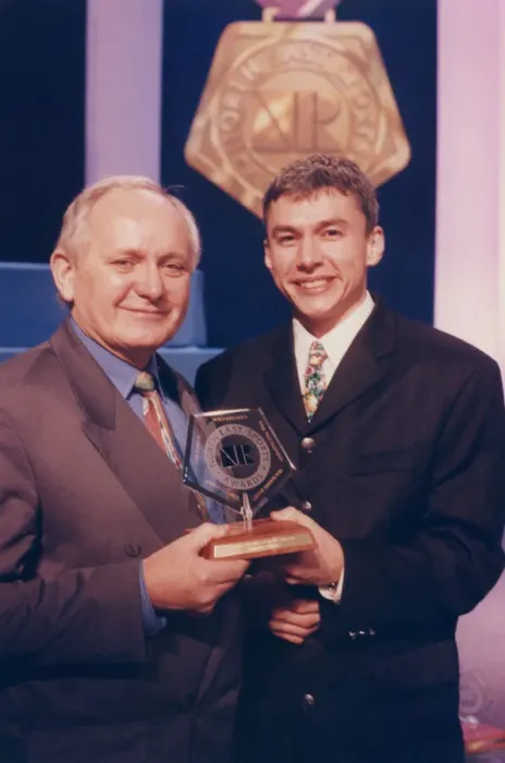 Framed Print : Athlete Jonathan Edwards Jonathan Edwards receives the Sports Personality of Framed Print : Athlete Jonathan Edwards Jonathan Edwards receives the Sports Personality of