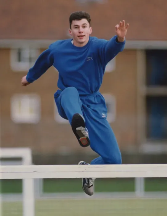 Framed Print : Athlete Jonathan Edwards Jonathan Edwards during a training session 1 January 1992 Framed Print : Athlete Jonathan Edwards Jonathan Edwards during a training session 1 January 1992
