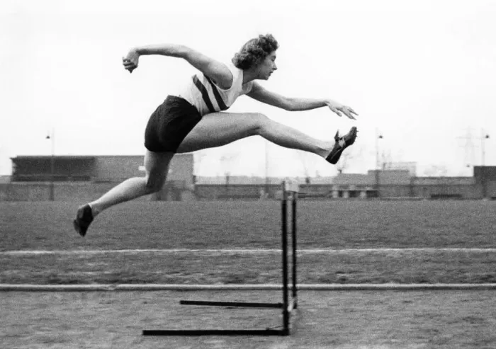 Framed Print : Athlete Pam Elliott. P006211 Framed Print : Athlete Pam Elliott. P006211