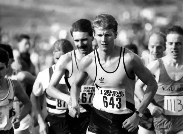 Framed Print : Athlete Steve Cram Steve Cram in action - unknown details 28 October 1989 Framed Print : Athlete Steve Cram Steve Cram in action - unknown details 28 October 1989