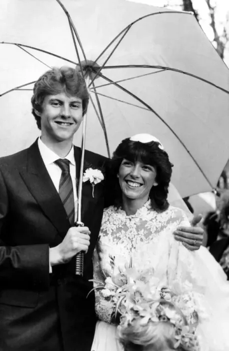 Framed Print : Athlete Steve Cram Steve Cram and fiancee Karen Waters pictured outside