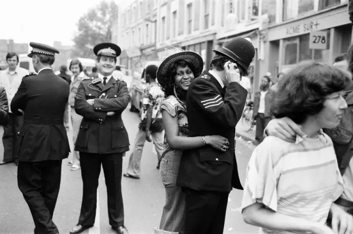 Framed Print : Atmosphere at the Notting Hill Carnival. Twenty-year-old Joanna Edward from Dominica Framed Print : Atmosphere at the Notting Hill Carnival. Twenty-year-old Joanna Edward from Dominica