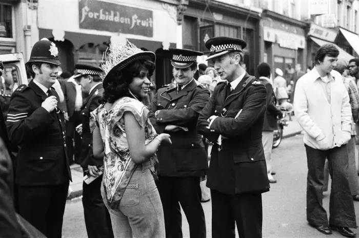 Framed Print : Atmosphere at the Notting Hill Carnival. Twenty-year-old Joanna Edward from Dominica Framed Print : Atmosphere at the Notting Hill Carnival. Twenty-year-old Joanna Edward from Dominica