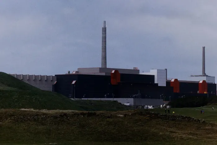 Framed Print : Atom Factories Sellafield the enormous Thorp reprocesser from the sellafield golf course Framed Print : Atom Factories Sellafield the enormous Thorp reprocesser from the sellafield golf course
