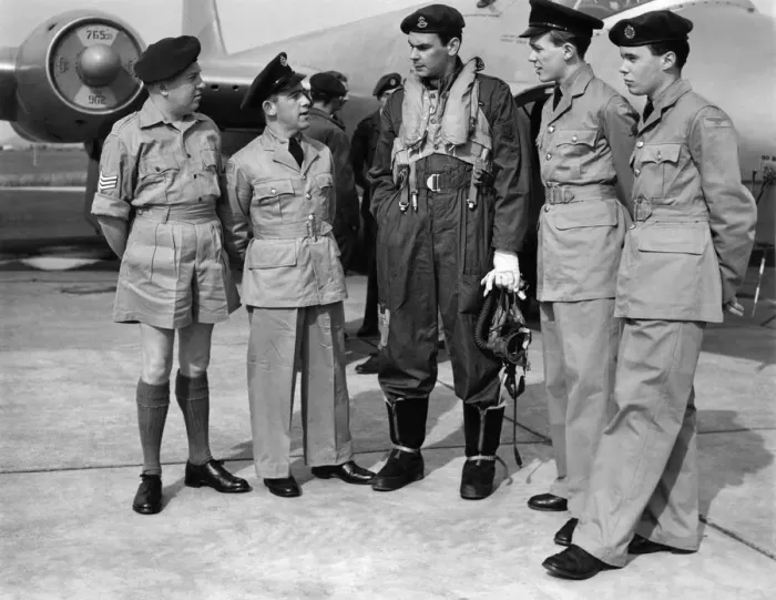 Framed Print : Atomic Test: Monte Bello. L to R. Sgt. A. Boville, S. A. C. Wilson and flying off K Framed Print : Atomic Test: Monte Bello. L to R. Sgt. A. Boville, S. A. C. Wilson and flying off K