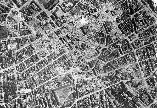 Attacks by RAF Bomber Command caused extensive damage to Stuttgart