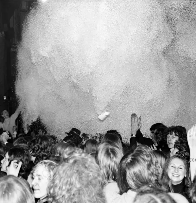 Framed Print : The audience at Rolling Stone concert at the Lyceum, London. 21 December 1969