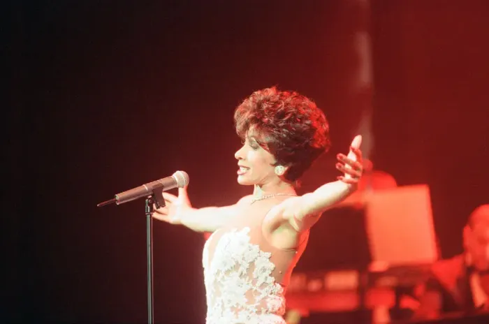 Framed Print : An Audience with Shirley Bassey, Television Special at the Empire Theatre, Liverpool Framed Print : An Audience with Shirley Bassey, Television Special at the Empire Theatre, Liverpool