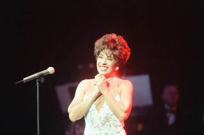 Framed Print : An Audience with Shirley Bassey, Television Special at the Empire Theatre, Liverpool