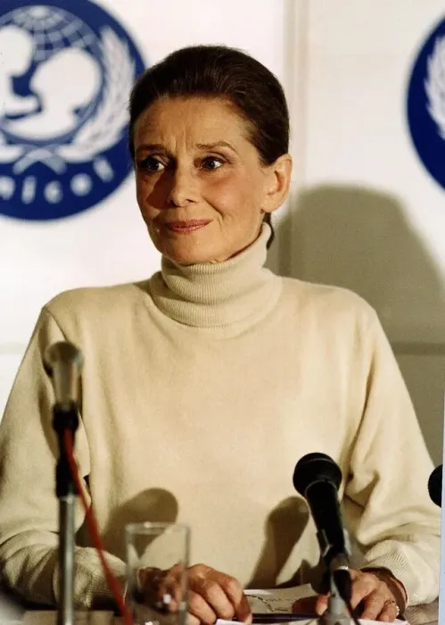 Framed Print : Audrey Hepburn Actress Speaking At The Press Conferance For The United Nations Childrens Framed Print : Audrey Hepburn Actress Speaking At The Press Conferance For The United Nations Childrens