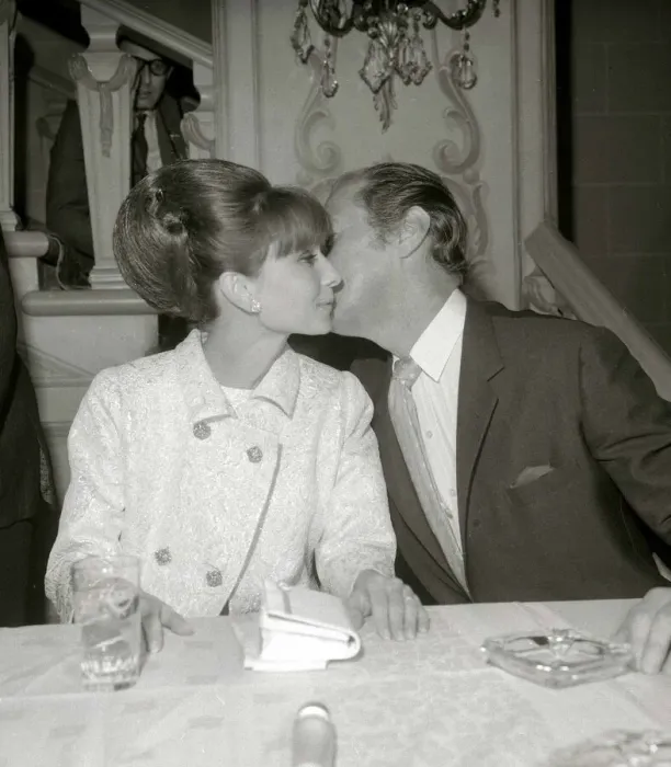 Framed Print : Audrey Hepburn October 1964 With Rex Harrison at the New York Premier of