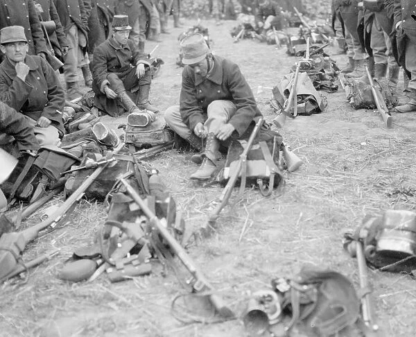 August 12 1914 near Haelen a patrol of the Belgian 4th infantry brigade resting in a