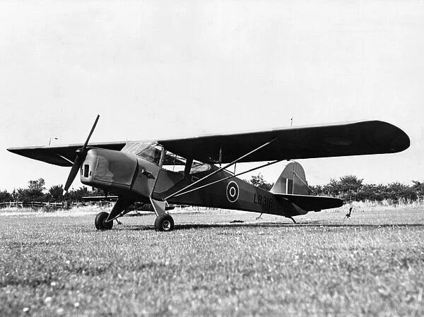 Auster Army Co-operation aircraft. A high wing strut-braced aircraft made by