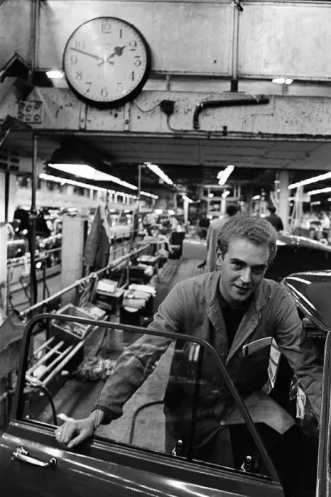 Framed Print : The Austin Mini car assembly line night shift at Longbridge, Birmingham, West Midlands Framed Print : The Austin Mini car assembly line night shift at Longbridge, Birmingham, West Midlands