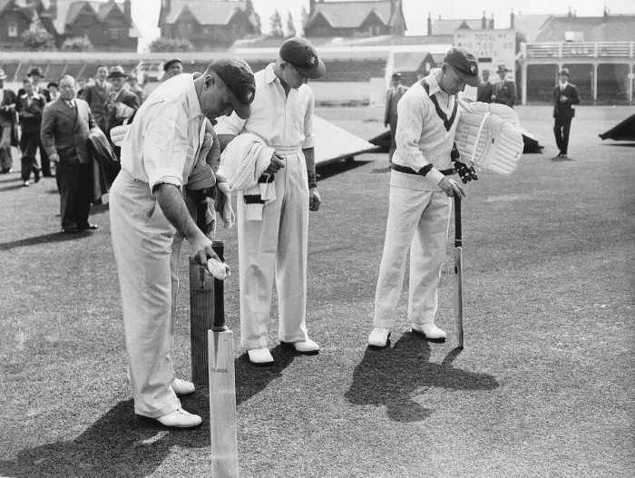 Framed Print : Australian test cricket team inspecting the pitch before the game at Trent Bridge Framed Print : Australian test cricket team inspecting the pitch before the game at Trent Bridge