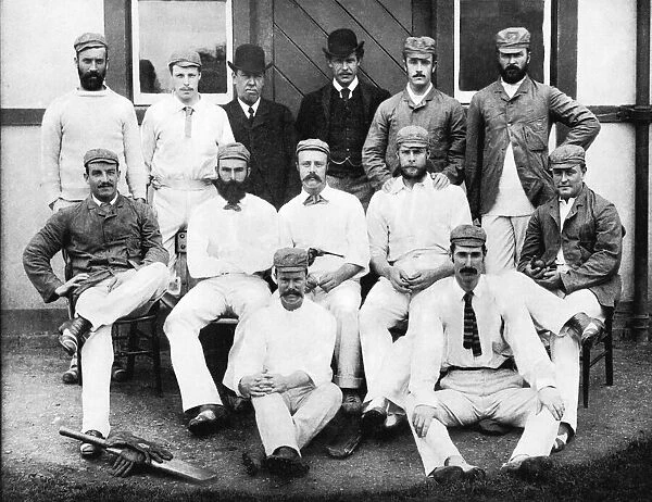 Australian tour of Great Britain for the Ashes. The Australia eleven, 1884