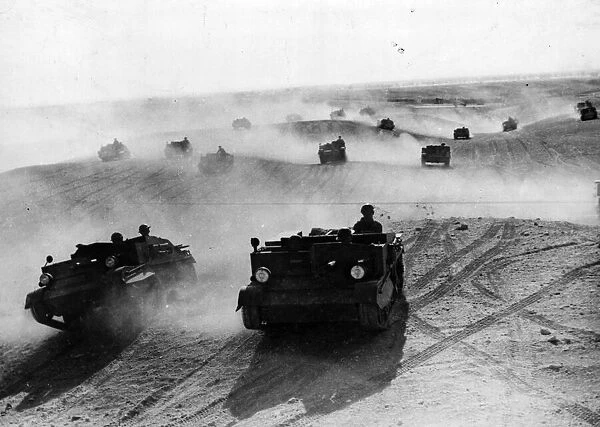 Australians advance on Bardia, Libya. January 1941