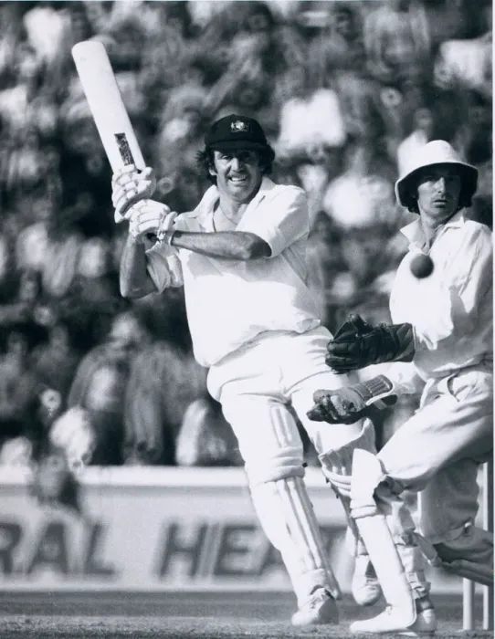 Framed Print : Australias Ian Chappell in action against England August 1976 *** Framed Print : Australias Ian Chappell in action against England August 1976 ***
