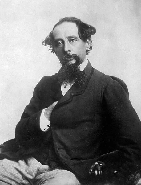 Author Charles Dickens, circa 1860s