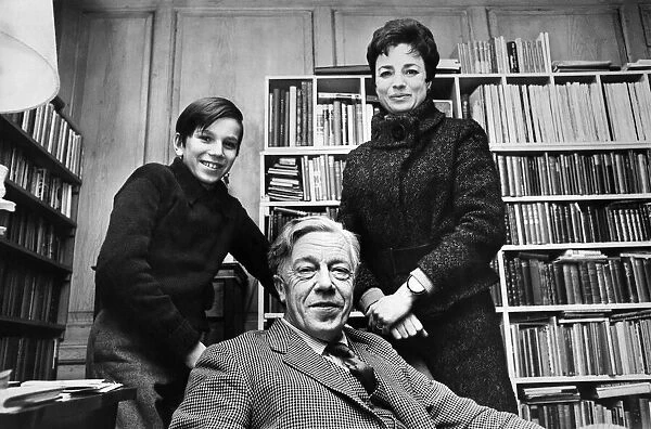 Author and Poet Cecil Day Lewis with his wife, actress Jill Balcon, and son Daniel