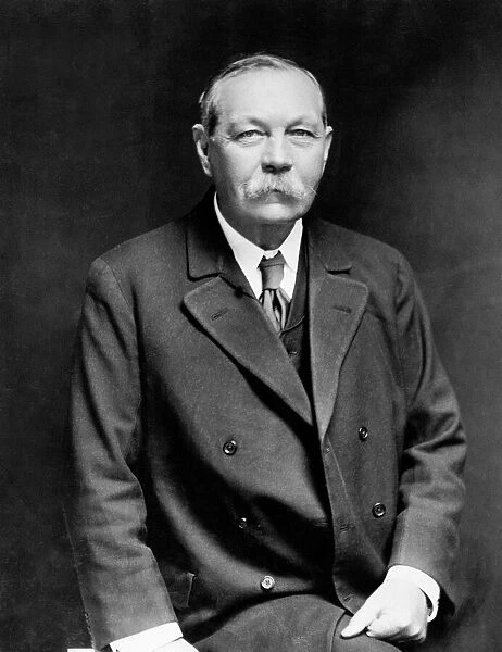 Author Sir Arthur Conan Doyle, creator of Sherlock Holmes. 15th December 1921