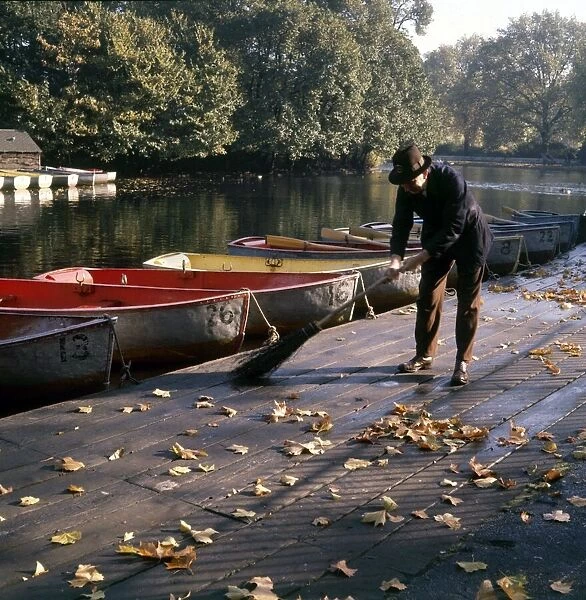 Autumn scene in Finsbury Park North London 1st October 1963