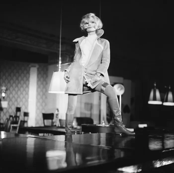 Framed Print : The Avengers Line, Fashion Show at The Palm Beach Casino, London, 4th January 1967