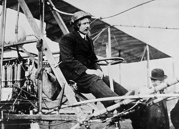 Aviation pioneer Colonel S. F Cody pictured in 1912