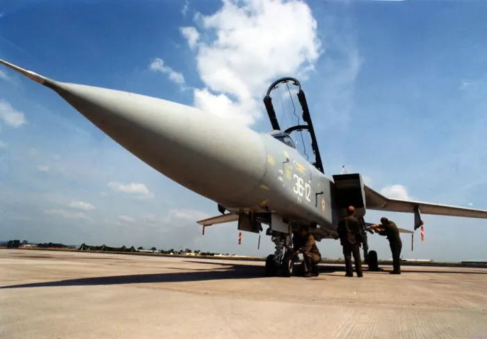 Framed Print : Aviation - RAF St Athan - A Royal Airforce Tornado F3 fighter aircraft at St Athan - 22nd