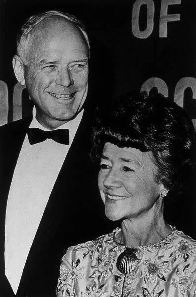 Aviatior Charles A Lindbergh and his wife Anne in New York attending a dinner organised