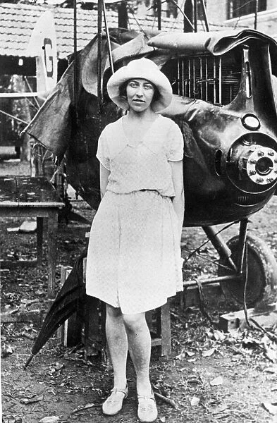 Aviator Miss Amy Johnson at Rangoon. June 3rd 1930