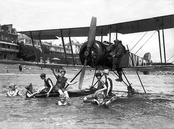The Avro 504L seaplane, a former WW1 wooden trainer was widely used