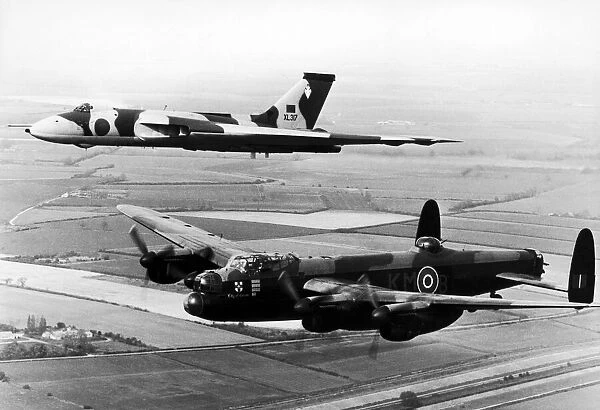 Avro Lancaster bomber commemorative flight over Derwent Dam