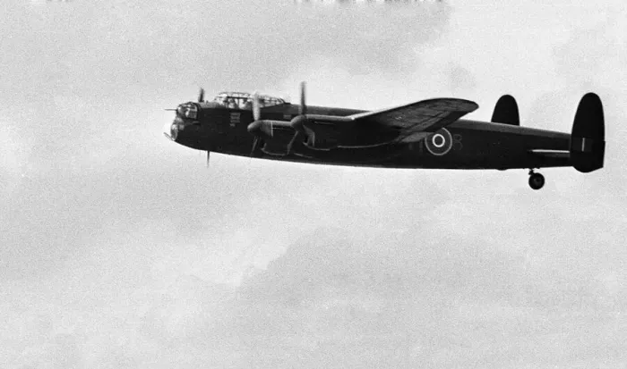 Framed Print : Avro Lancaster seen here taking part in the fly past at RAF Scampton, Lincoln