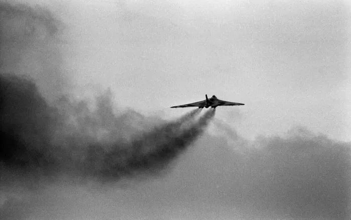 Framed Print : Avro Vulcan Bombers at RAF Station 12th February 1965