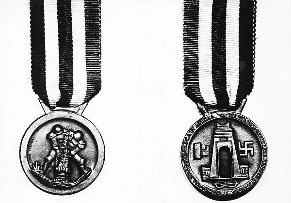An Axis medal awarded to soldiers during their Africa campaign. 8th March 1943