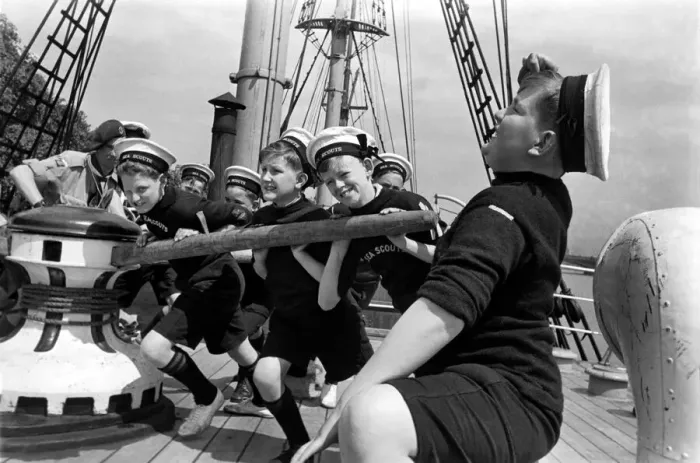 Framed Print : Aye Aye Captain Sea Scouts from West Kirby seen here aboard Captain Scott Framed Print : Aye Aye Captain Sea Scouts from West Kirby seen here aboard Captain Scott