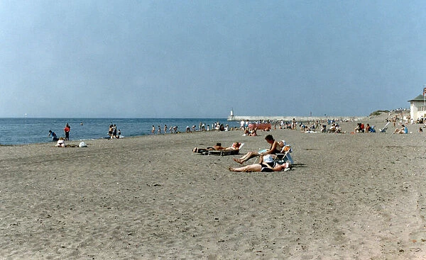 Ayr Beach, Ayrshire, Scotland, 24th July 1990