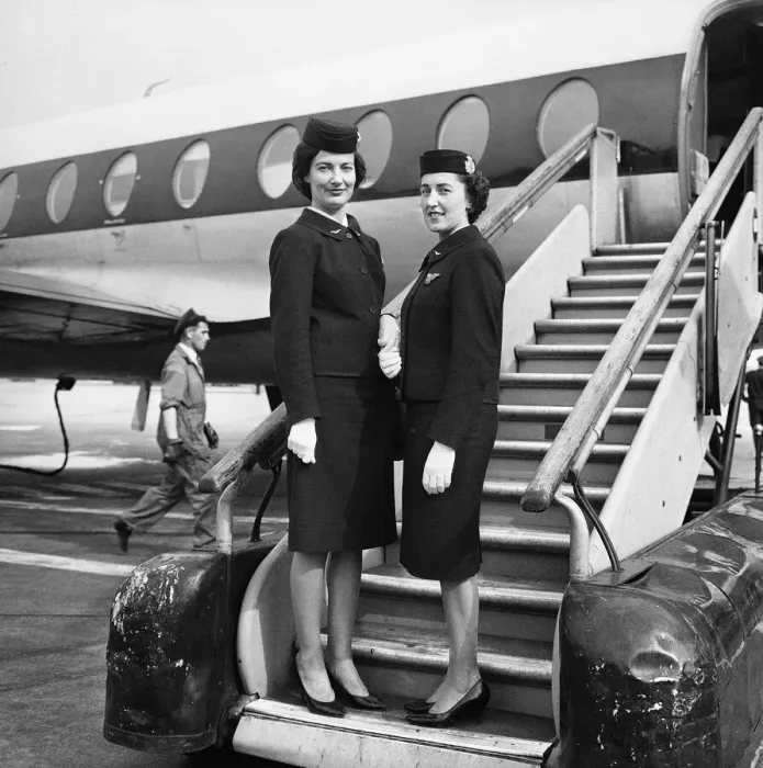 Framed Print : B. E. A air-hostesses. 21st June 1961 Framed Print : B. E. A air-hostesses. 21st June 1961