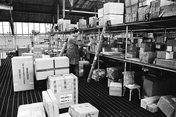 B. E. A import sheds at Heathrow Airport. 8th October 1968